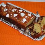 American Plumcake with Pears and Chocolate Drops Dessert