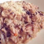 American Risotto with Radicchio Rosso Di Treviso and Raw Ham Appetizer