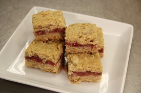 Canadian Strawberry Oat Bars Dessert