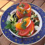 Australian Heirloom Tomato and Mozzarella Salad Appetizer