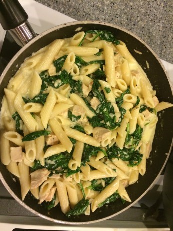 Australian Eds Leftover Chicken and Roasted Garlic Pasta Dinner