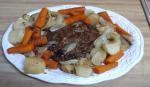 American Oven Pot Roast With Carrots and Potatoes Appetizer