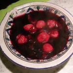 Australian Elderberries Soup with Semolina Dumplings Dinner