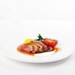 Australian Roast Duck Breast Fillets with Caramelised Florida Grapefruit and Sweet Potato Puree Dinner