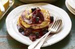 Australian Ricotta Hotcakes With Blueberryplum Syrup Recipe Dessert