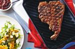 Australian Tbone Steaks With Smoky Barbecue Sauce And Corn Salad Recipe Dinner