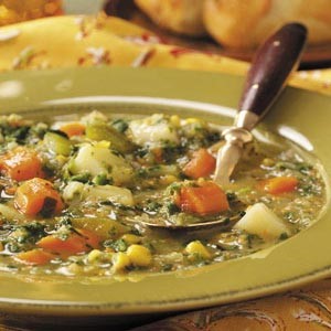 British Spinach Vegetable Soup Appetizer