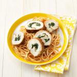 British Spinachstuffed Chicken with Linguine Dinner