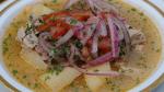 Ecuadorian Onionfish Soup encebollado De Pescado Appetizer