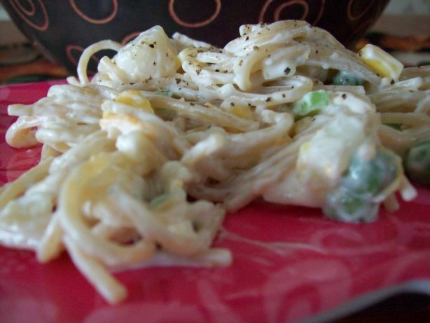 Australian Spaghetti Salad With Scallops Dinner