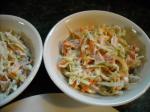 Australian Creamy Coleslaw With Bell Peppers  Red Onion Appetizer