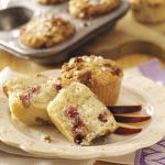 British Streuseltopped Plum Muffins Dessert