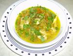 American Chicken Mulligatawny Soup from the Frugal Gourmet Dinner