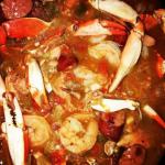 American Crock Pot Chicken and Sausage Gumbo With Shrimp Appetizer
