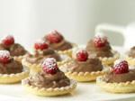 British Chocolate and Raspberry Tartlets Appetizer