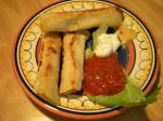 British Potato Rolled Tacos Appetizer