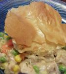 Australian Chicken and Veggie Pie With Phyllo Top Appetizer
