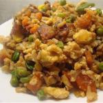 Fried Pork Vegetables and Rice recipe