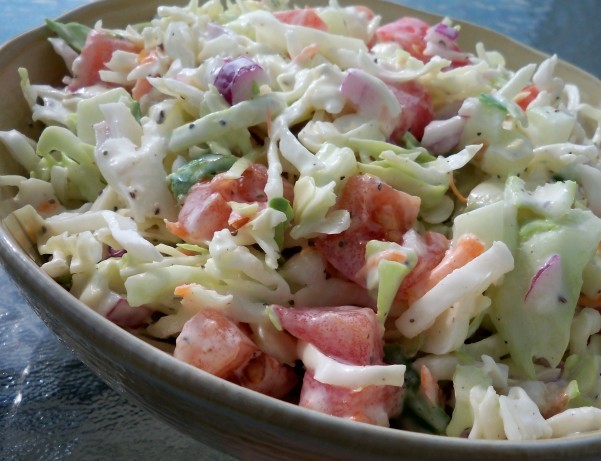 Australian Low Fat Garden Slaw Appetizer