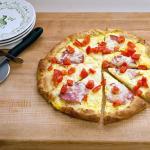 American Breakfast of Champions Breakfast Pizza For the Whole Family Appetizer