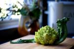 American Broccoli Romanesco With Salsa Verde Appetizer