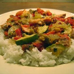 Australian Baked Lemon Ratatouille with Chicken BBQ Grill