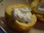 Very Healthy Near Instant Baked Apple With Creamy Nonfat Yogurt recipe
