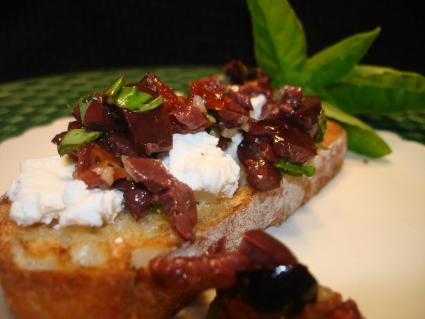 Italian Bruschetta With Goat Cheese 1 Appetizer