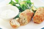 Australian Salmon Croquettes With Avocado Salad Recipe Appetizer
