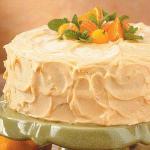 American Sunny Orange Layer Cake Dessert