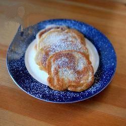 Australian Small Pancakes with Apples Breakfast