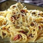 Australian Spaghetti Carbonara with Chicken Dinner