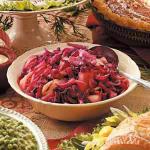 American Sweetsour Red Cabbage Side Dish Appetizer