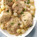 Australian Winebraised Chicken with Pearl Onions Appetizer