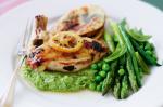 Australian Baked Lemon Chicken With Ricotta And Spring Vegetable Puree Recipe Appetizer