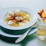 Canadian Fish Soup with Sweet Pepper Polenta Appetizer