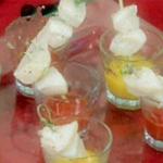 Canadian Verrine of Scallops with  Types of Sweet Pepper Dinner