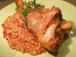 American Braised Lamb Shanks With Barley Appetizer