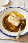 American Olive Oilpoached Cod With Green Pepper Puree Recipe Dinner