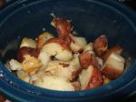American Crock Pot Roasted New Potatoes With Garlic and Herbs Dinner