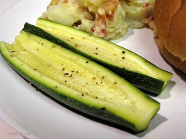 Australian Microwavesteamed Zucchini Appetizer