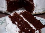 American Devils Food Cake Soaked in Rum Dessert