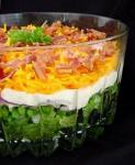 American Yummy  Layer Salad Appetizer