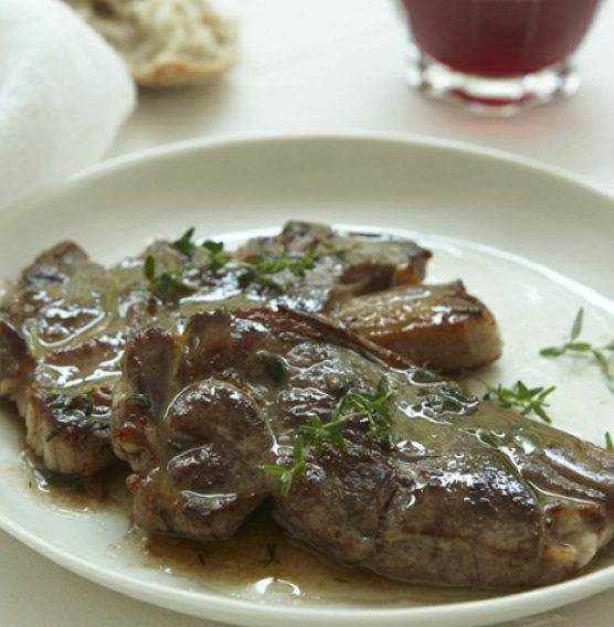 Italian Lamb Steaks With Anchovies and Thyme Appetizer