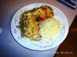 American Chicken With a Creamy Vegetable Sauce Dinner