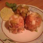 American Tatar with Smoked Salmon Appetizer