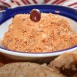 American Greek Dip with Feta and Olives Appetizer