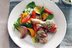 Australian Pesto Chicken With Chargrilled Vegetable Salad Recipe Dinner