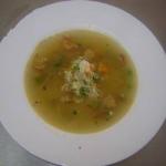 Italian Minestrone Soup of Pasta and Vegetables Appetizer