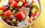 Italian Watermelon Tomato and Kalamata Olive Salad Recipe Appetizer